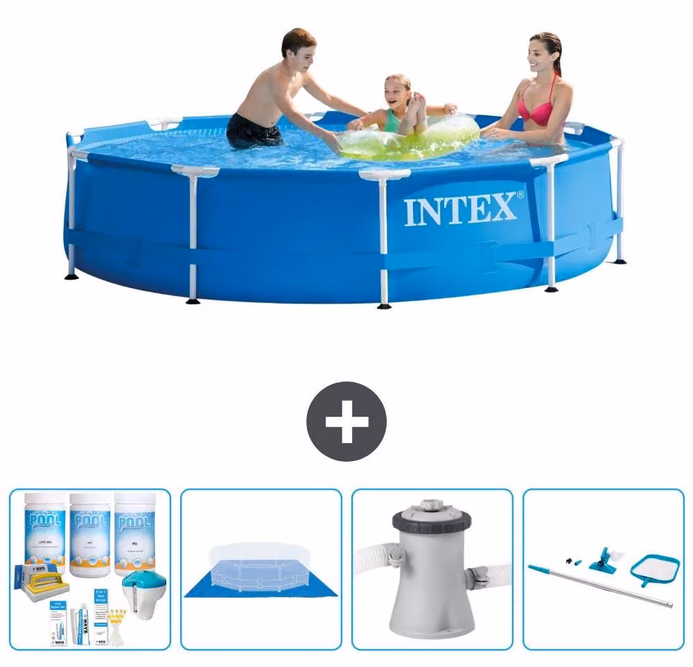Piscina autoportante rettangolare - 305x76 cm - 5 pezzi - Modello S20997