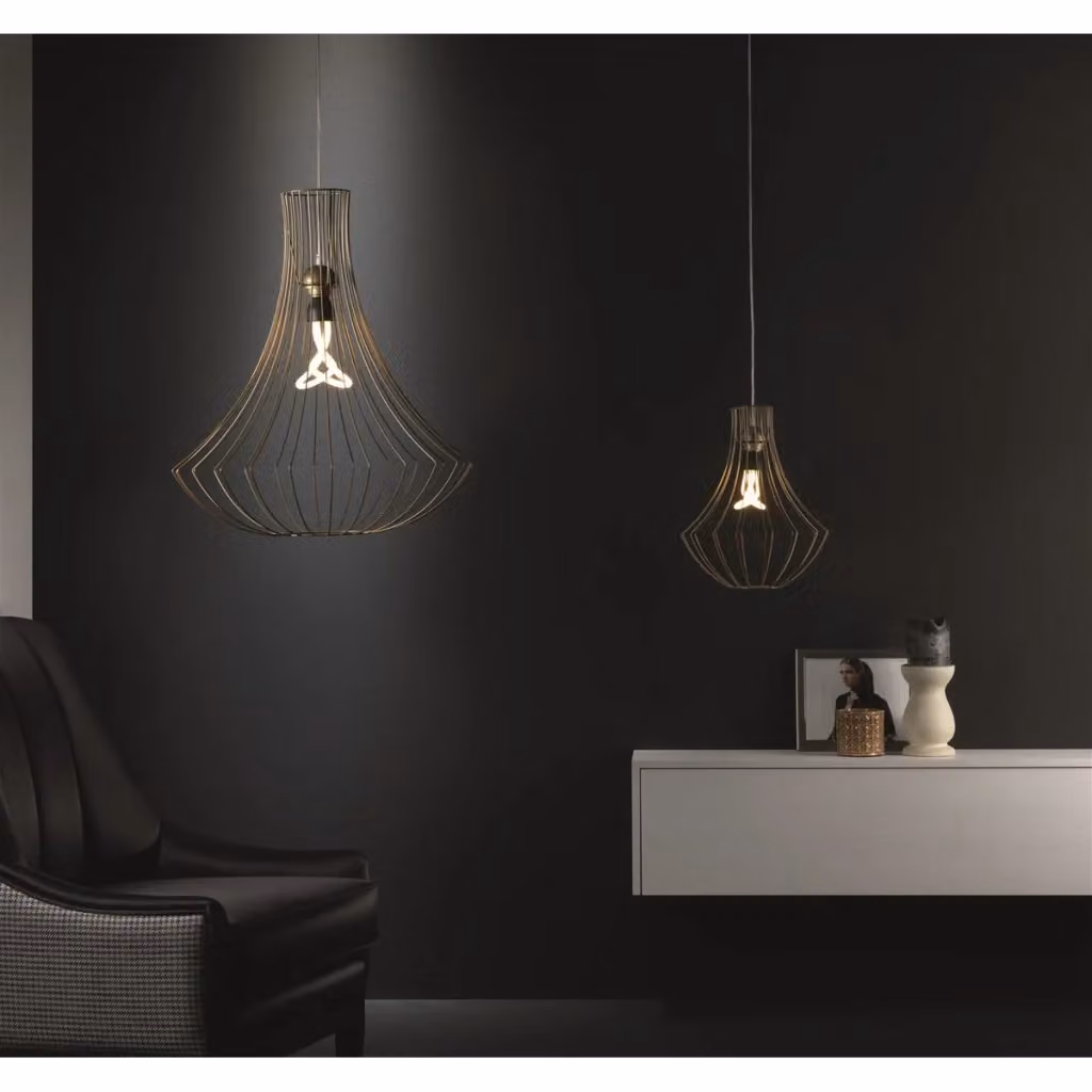 Lampada a Sospensione Kendra Home Gold/Brass in Metallo e Rame a Forma di Cono – 2