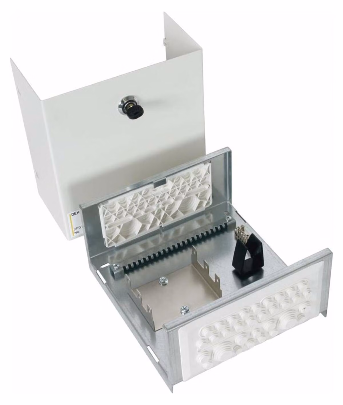 DEHN Alloggiamento di equalizzazione potenziale per 3 strisce LSA 10/2 DPG LSA 30 P