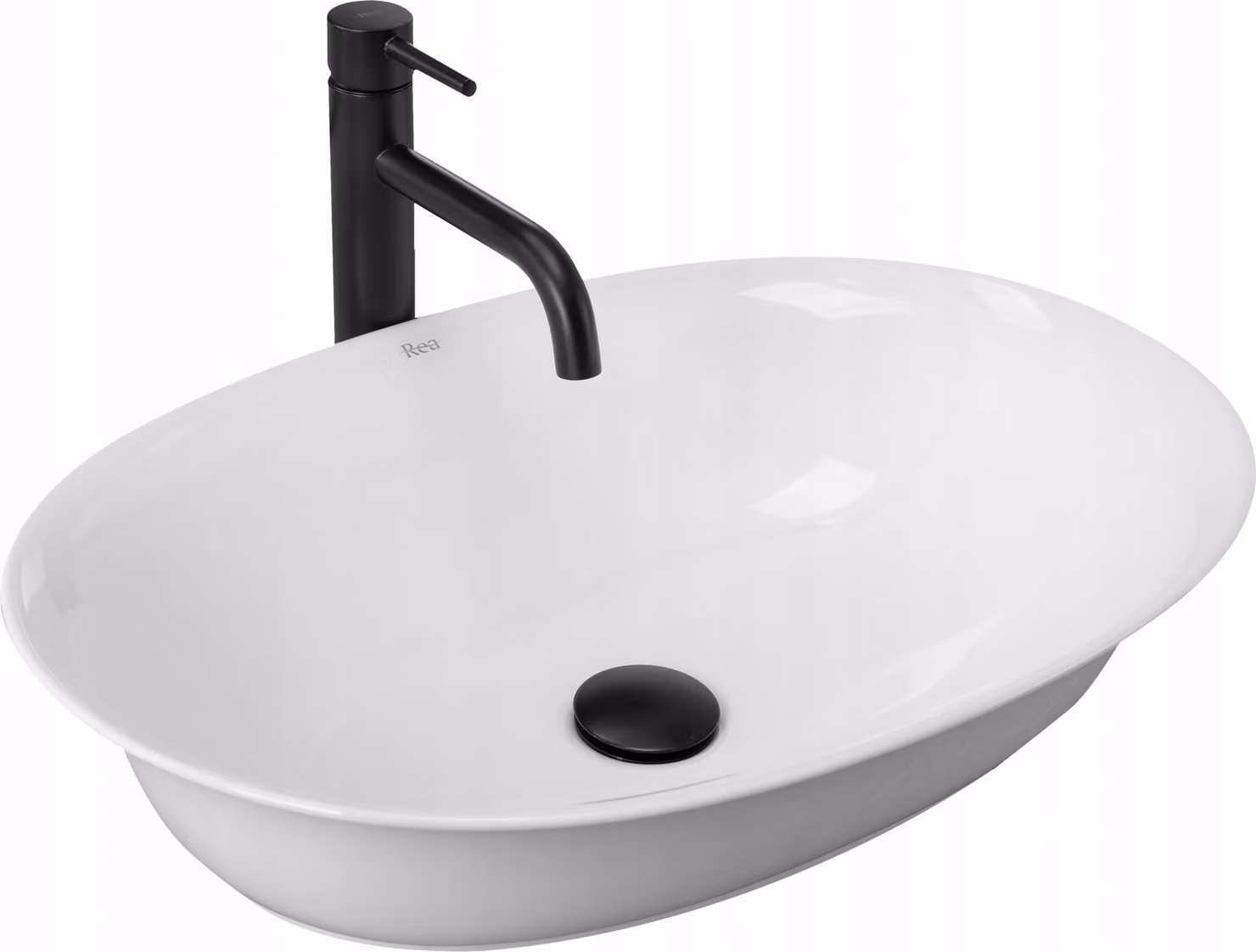 Lavabo da appoggio Lavabo ovale bianco