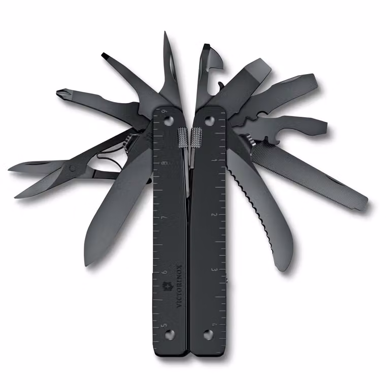 Swiss Tool MXBS, nero, in custodia di nylon