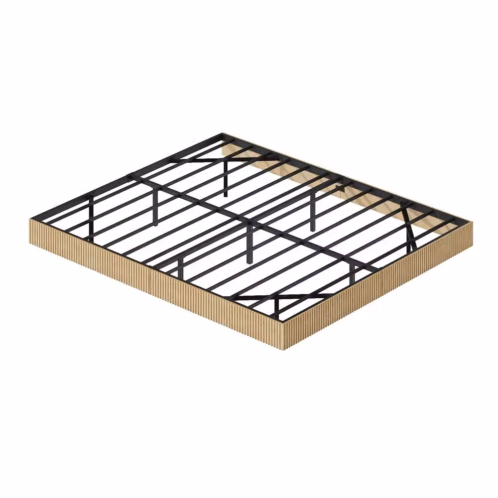 Letto Minimal con LED Rovere Chiaro e Struttura in Metallo L/P: 180 x 200 cm – 2