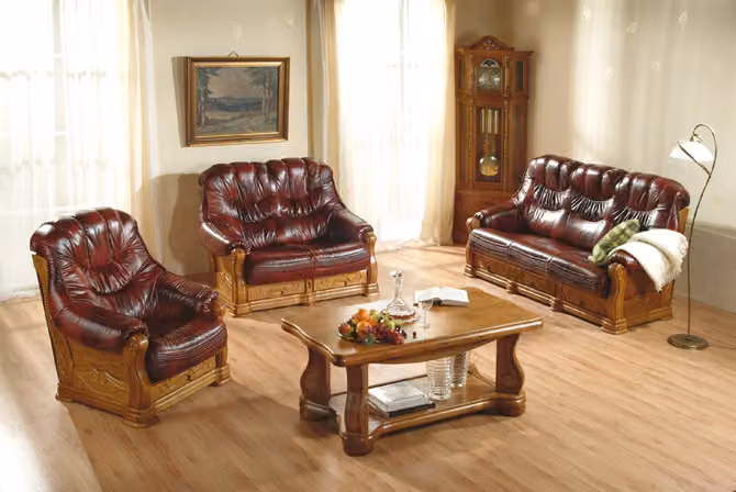 Sofagarnitur 3+2+2 Sitzer Klassischer Wohnlandschaft Sofas Couchen Polster