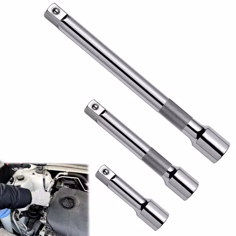 Set di prolunghe a cricchetto - Set da 3 pezzi - Adatto per diverse applicazioni - Adattatori da 1/2 pollice e 3/8 pollice - Durevole e versatile...