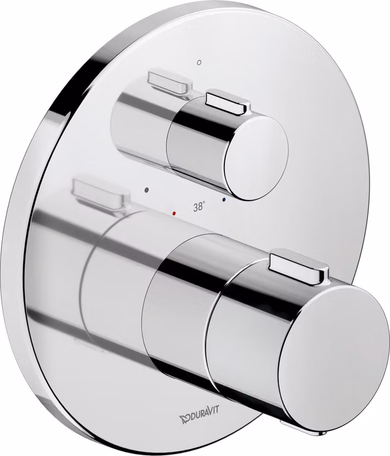 Duravit robinetterie thermostatique, thermostat encastré, 1 consommateur, rond, TH4200016010, TH4200016010