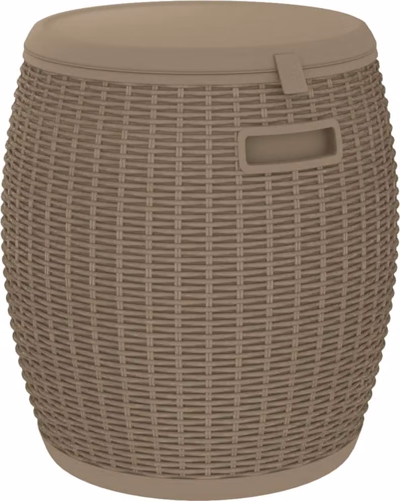 Contenitore da Giardino 4 in 1 Polipropilene Marrone Chiaro