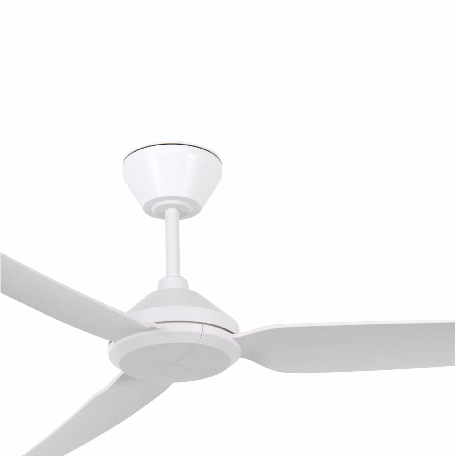 Beacon Lighting Ventilatore da soffitto Polis bianco DC silenzioso Ø 137 cm IP55, Bianco / Opale, Soggiorno / Sala da pranzo, Plastica, Moderno