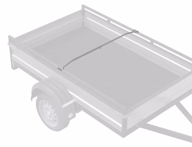 Supporti piatti in alluminio per rimorchi, colore argento, lunghezza da 102 a 155 cm
