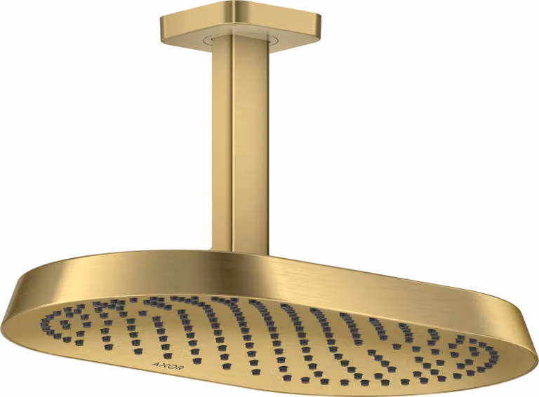 hansgrohe AXOR ShowerSphere Douche de tête 370/220 1jet avec raccordement au plafond, 39760950, 39760950