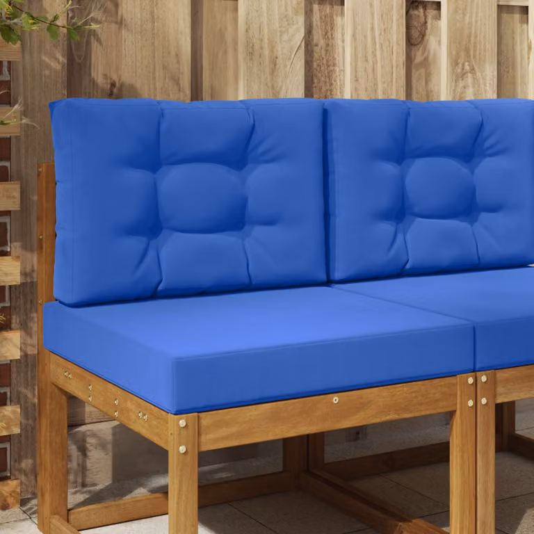 Cuscino da divano per esterno vidaXL in poliestere blu, forma quadrata, 60 x 60 cm