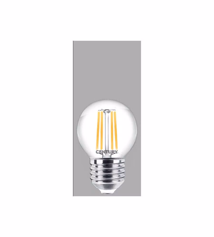 Century Italia Lampadina LED Incanto Sfera Chiara 6,5W E27 4000K