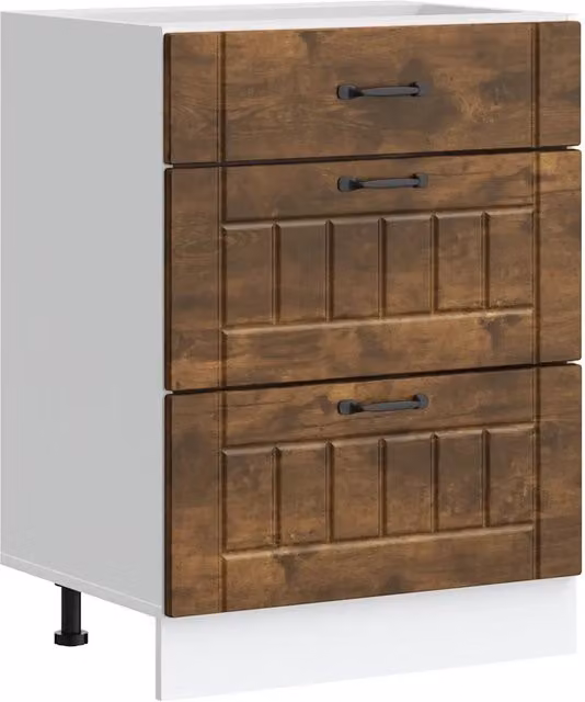 Mobile da cucina Lucca moderno in legno composito marrone opaco L: 60 cm, P: 46 cm, H: 81,5 cm