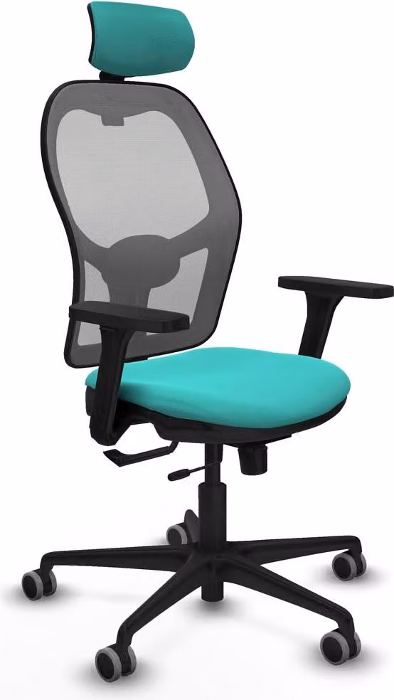 Sedia da ufficio con poggiatesta Jorquera Piqueras y Crespo 3D036G2 turchese