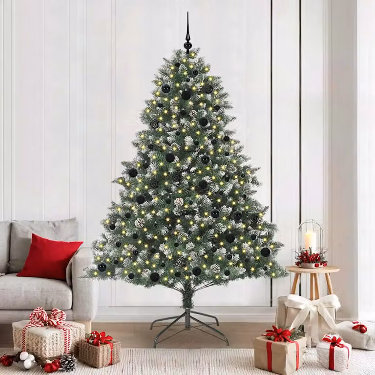 Albero di Natale artificiale verde vidaXL con 300 LED luce bianca calda