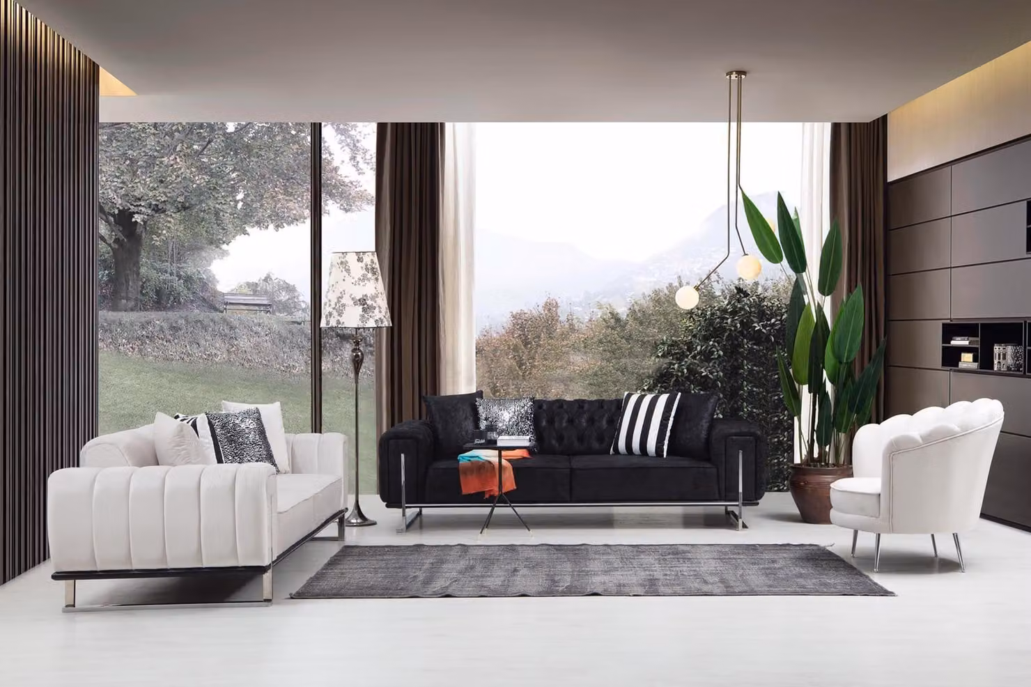 Wohnzimmer Set 2x Dreisitzer Sofa Chesterfield Couch Design Sessel Luxus Möbel