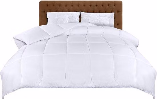 Ibenzoa® Coperta per tutto l'anno, 155 x 220 cm – Piumino leggero con imbottitura in poliestere da 200 g/m² e fibre cave siliconizzate, adatta ai soggetti allergici, lavabile