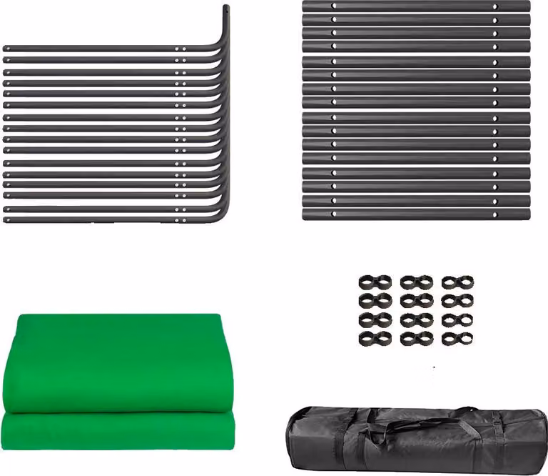 Sfondo fotografico, tessuto mussola spesso, uso versatile, verde
