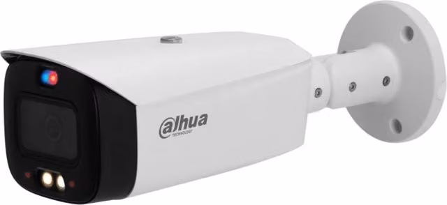 Telecamera di sorveglianza Dahua 5Mp Smart Dual Light con deterrenza attiva, lente 2.8mm, tecnologia IP PoE, modello IPC-HFW3449T1-AS-PV-S4