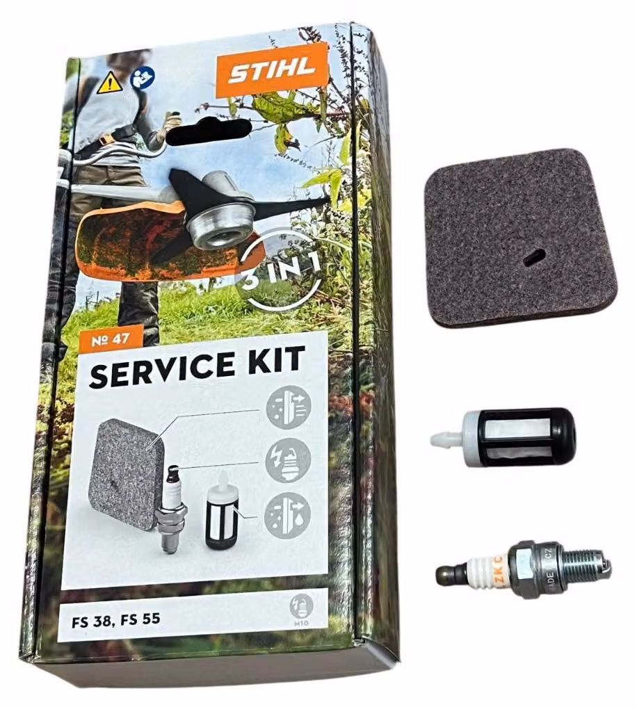 Kit di manutenzione STIHL 47 FS 38 (motore STIHL 2-MIX), FS 55 41400074103 Filtro, candela 41400074103