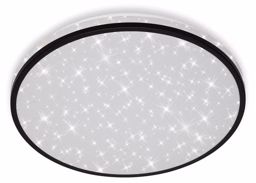 Lampada da soffitto LED Lampada da soffitto cielo stellato 24W nero Ø 38cm 4000K Briloner