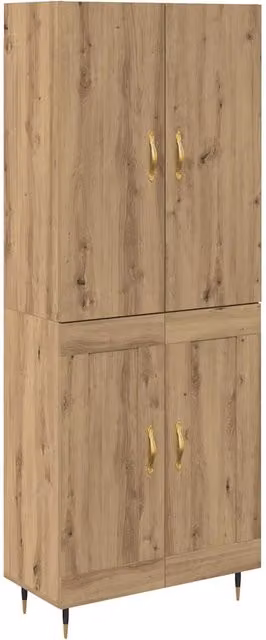 Credenza | Madia | Buffet da pranzo | Armadio da pranzo Rovere artigianale 69,5 x 34 x 180 cm
