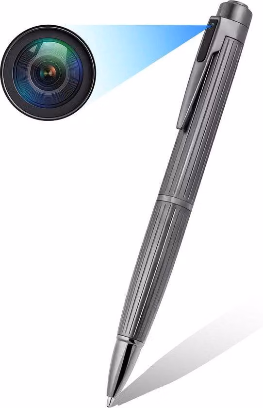 Piccola telecamera di sicurezza portatile da 1080p per l'ufficio domestico - Rilevamento di movimento - Nera