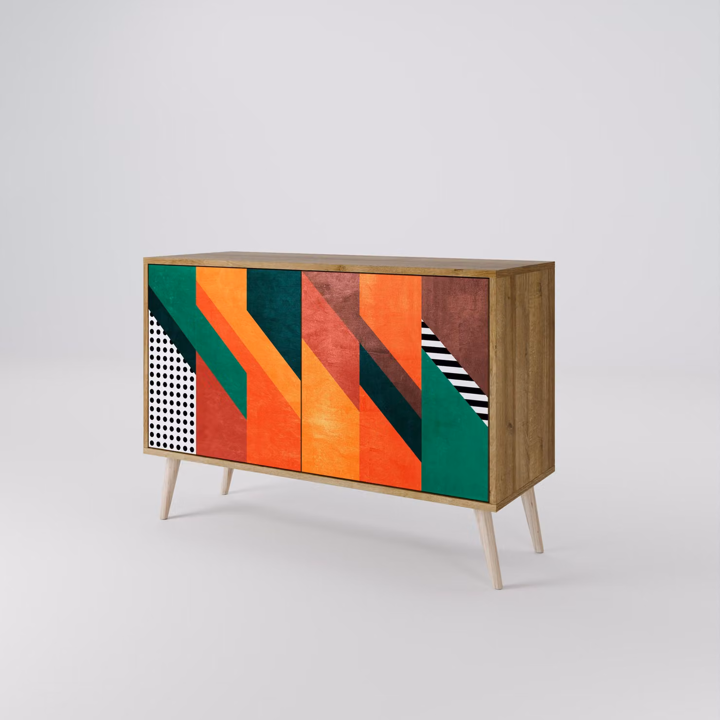 Cassettiera Spacerebels a 2 ante - credenza cassettiera - credenza alta - mobile guardaroba - soggiorno camera da letto - 57,5×111×42 (HxLxP)