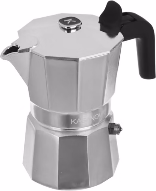 Caffettiera Kasanova Premium 3 tazze argento