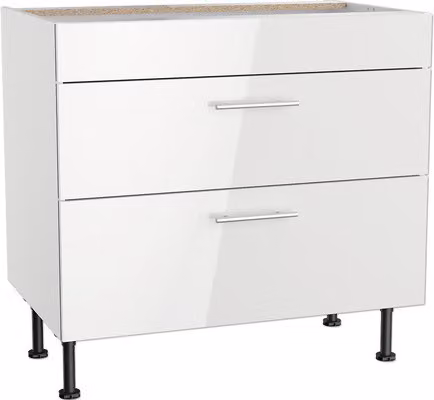 Pensile per piano cottura Optifit Rurik986 LxPxH 90 x 58,4 x 87 cm bianco lucido smontato KFRU UC936-8E+