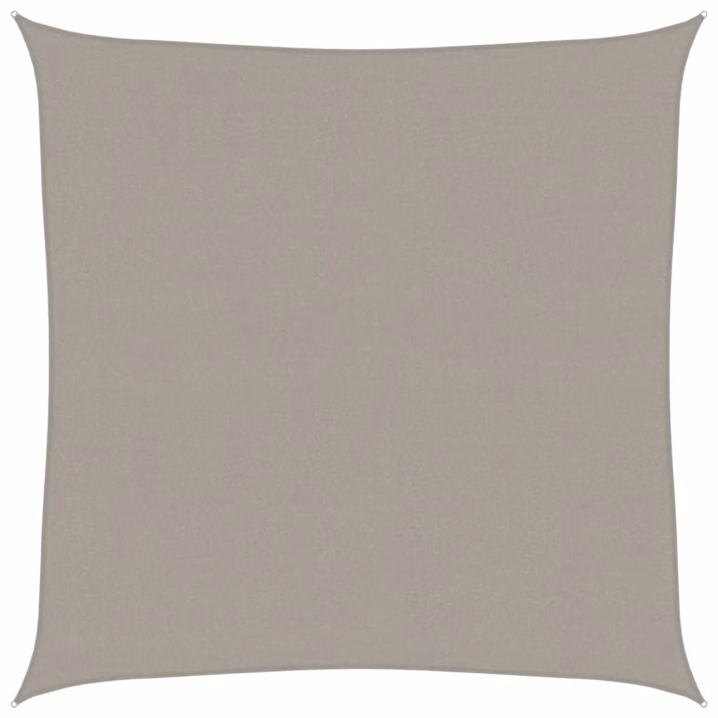 Vela Parasole 160 g/m² Quadrata Grigio Chiaro 4x4 m in HDPE