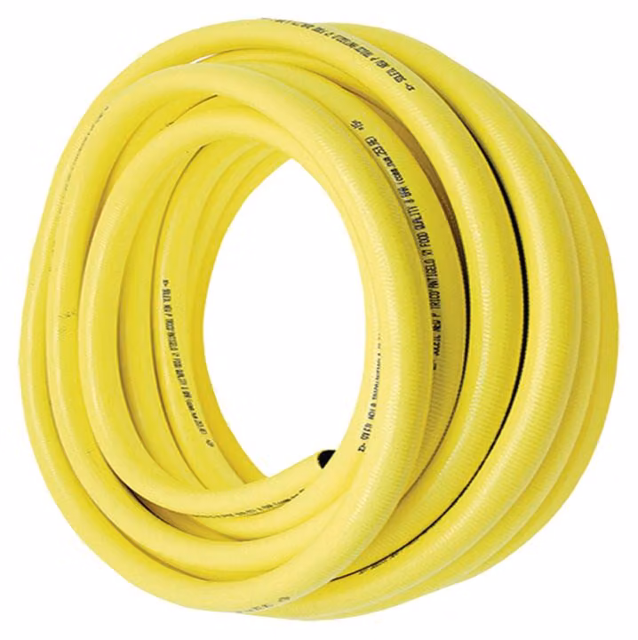 Tubo da giardino in PVC, giallo, 1 1/4 di pollice (30 mm), lunghezza 50 metri
