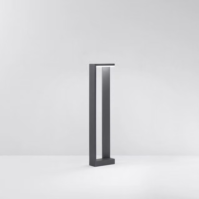 Paletto da esterno moderno Quad Perenz in alluminio con LED 10W 3000K luce bianca calda e protezione IP65 color antracite