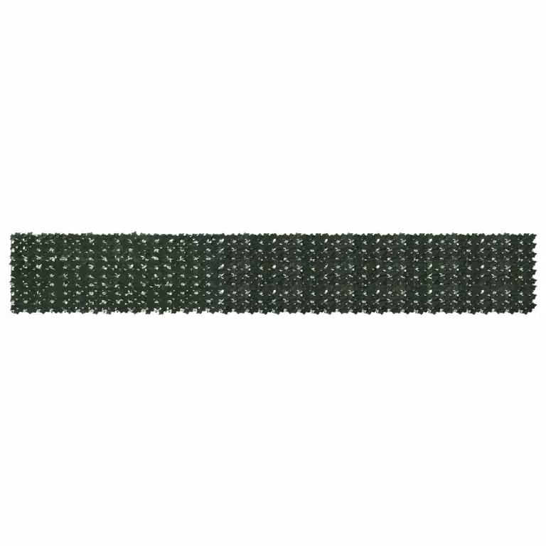 vidaXL Schermo per balcone con siepe artificiale verde scuro, L: 500 cm, H: 75 cm