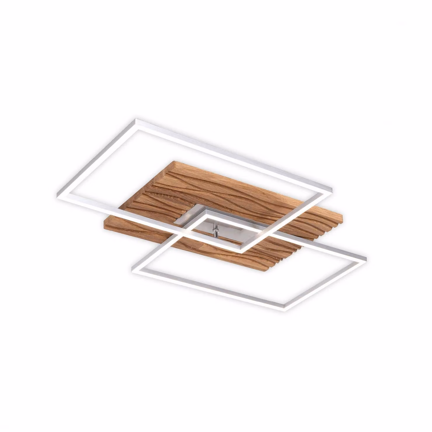 Elobra Plafoniera soffitto Atacama S, dimmerabile, Legno chiaro, Soggiorno / Sala da pranzo, Legno, Moderno, Plafoniera
