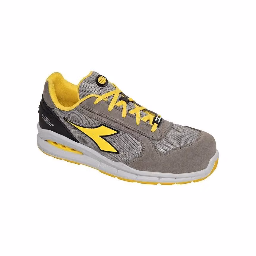Scarpa antinfortunistica bassa Diadora Utility 1000959 Run Net Airbox S1P SRC con puntale in alluminio colore Wind Gray Aluminum – 2