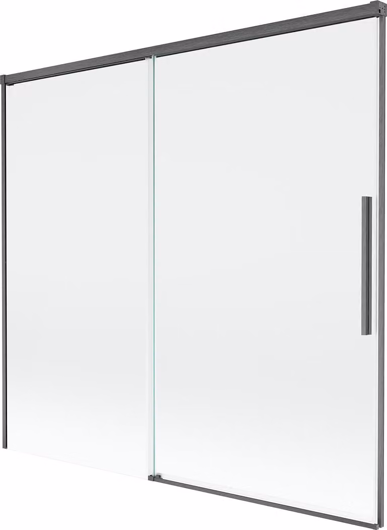 Mexen Rox schermo doccia 2 ante scorrevoli 170 x 150 cm, trasparente, grigio canna di fucile spazzolato - 8C9-170-001-66-00