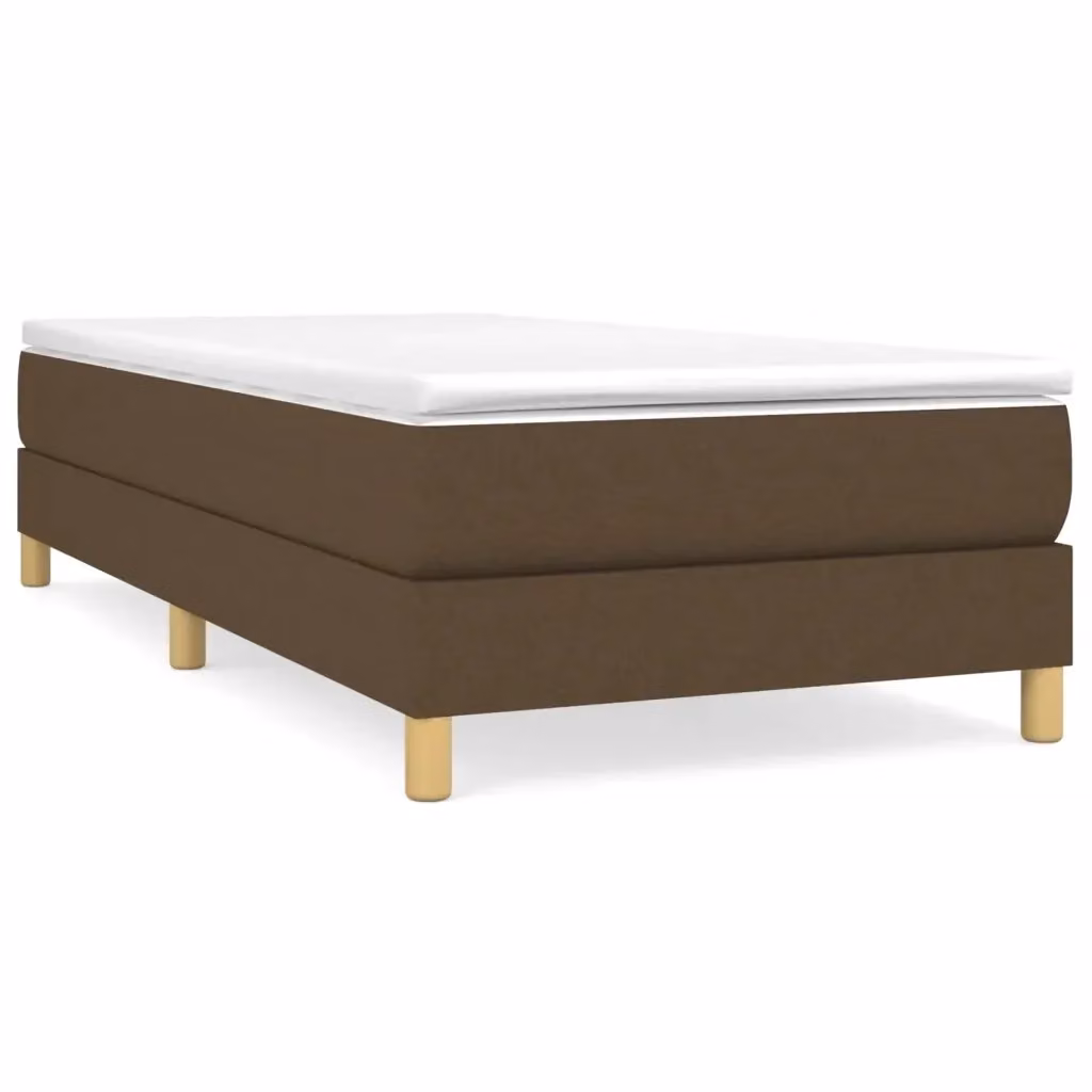 Letto Ibrido con Giroletto a Molle e Materasso vidaXL, Marrone e Bianco, L 90 x P 200 cm – 2