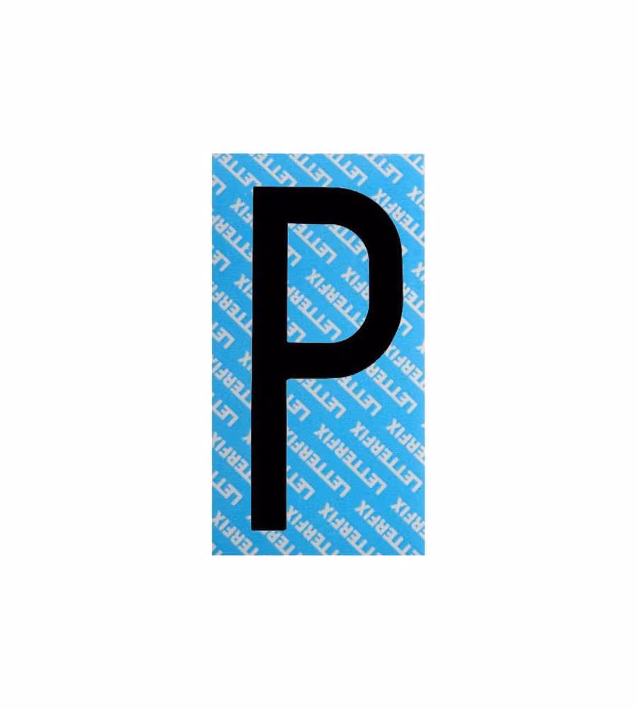 Lettera Adesiva Nera Serie T80 P Letterfix