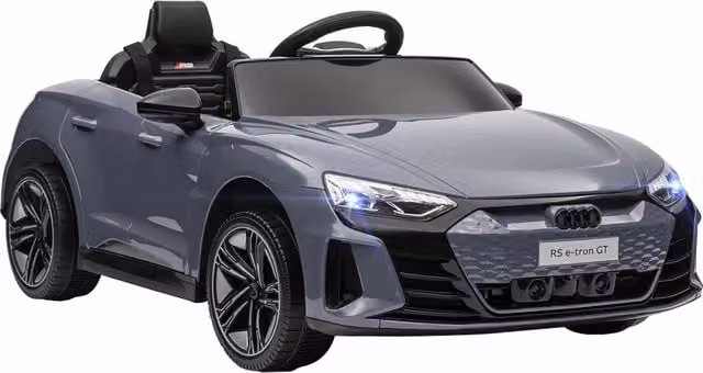 Auto elettrica per bambini con telecomando ¨C Xylo ¨C grigio, cintura sicurezza, 3-5 anni