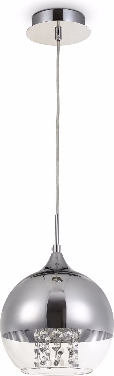 Lampada a sospensione Maytoni FERMI in vetro/nichel, a 1 luce, dimmerabile, senza lampadina