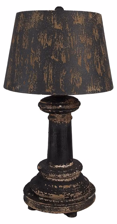 Lampada da tavolo Clayre & Eef Ø 35x64 Legno Marrone Nero