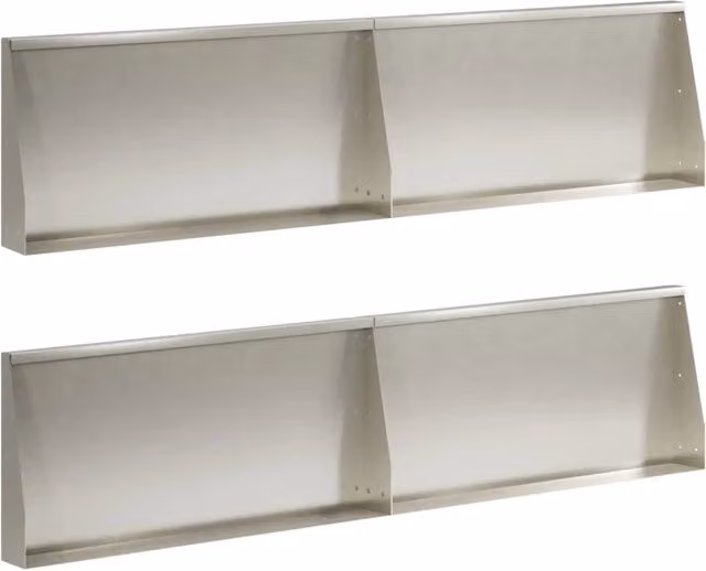 Muro di contenimento 4 pz 80 x 12 x 50 cm Acciaio Inox Argento 3449111