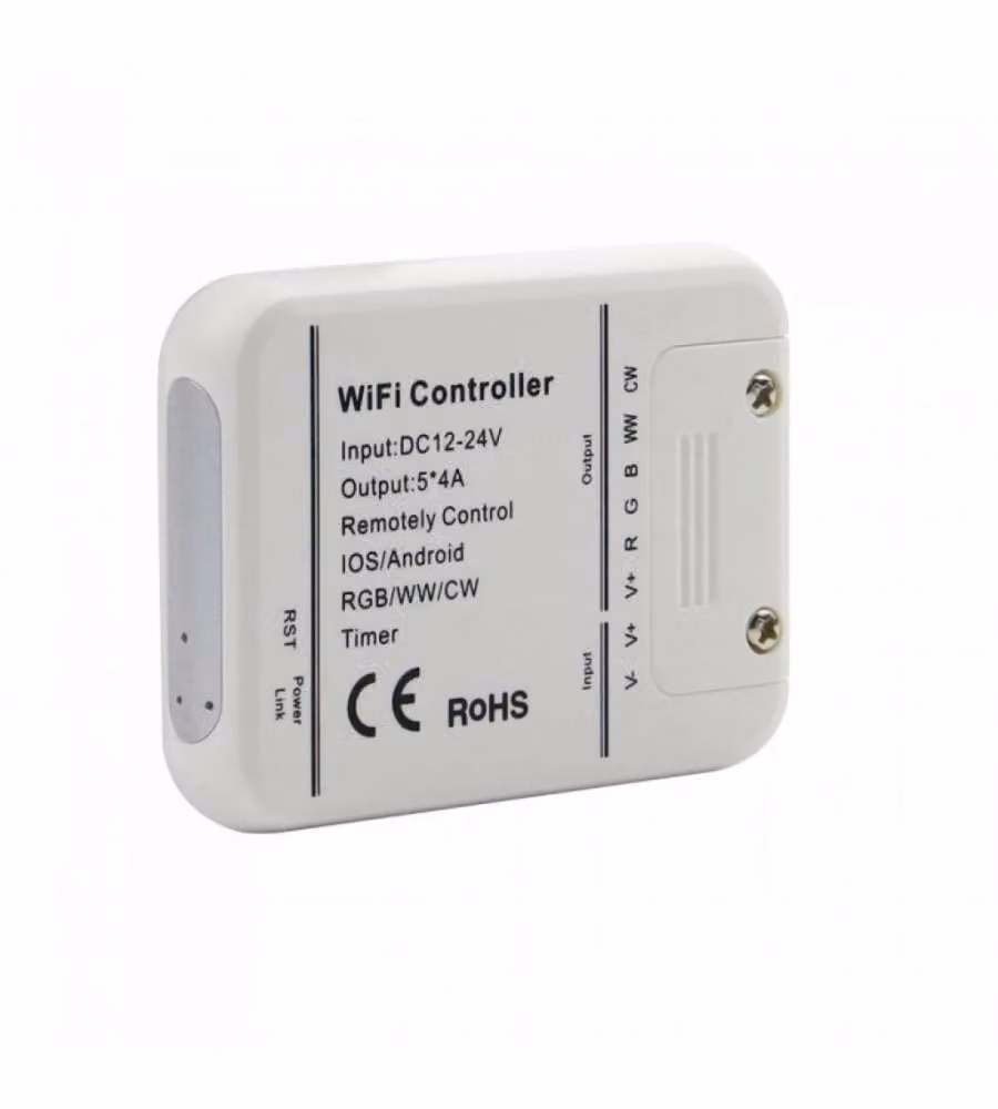 Controller Dimmer WiFi per Strip LED RGBW V-TAC compatibile con Google Home e Amazon Alexa tramite App Magic Home