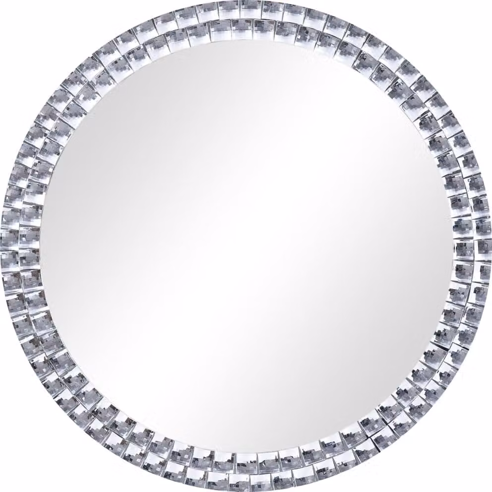 Specchio da Parete 40 cm in Vetro Temperato