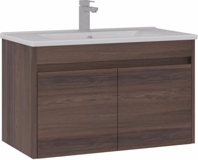 Mobile lavabo "Side 85 v2" - 85 x 45 x 52 cm - Noce scuro