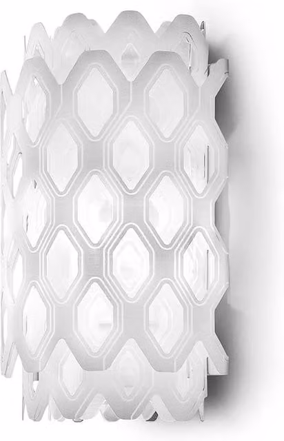 Applique Slamp Charlotte in vetro bianco e trasparente con montaggio a parete