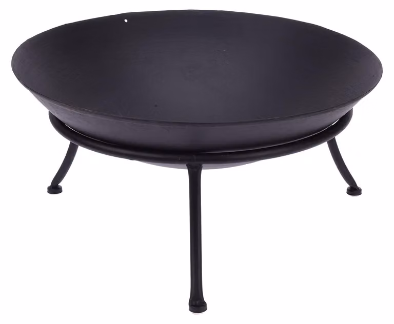 Braciere da giardino focolare da esterno - Diametro 47 cm - Ferro - Nero - Per giardino e terrazzo