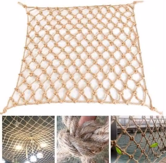 Rete in juta fatta a mano - 0,5 x 5 metri - Marrone naturale - Decorazione