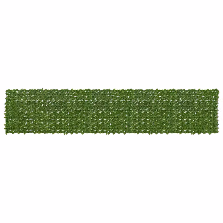 vidaXL Siepe artificiale per balcone con foglie Verde e Giallo L: 500 cm, H: 100 cm