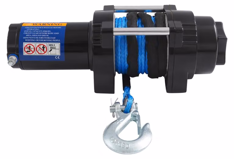 Verricello elettrico da 4500 libbre - 12V - Cavo in nylon da 15 metri
